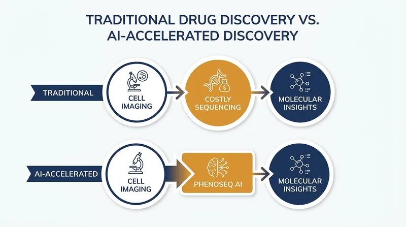 By bypassing physical sequencing, AI can drastically reduce the time and cost of drug discovery.