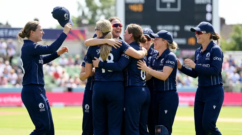 Scotland's early breakthroughs in the field gave the defending champions a genuine scare in Bristol.