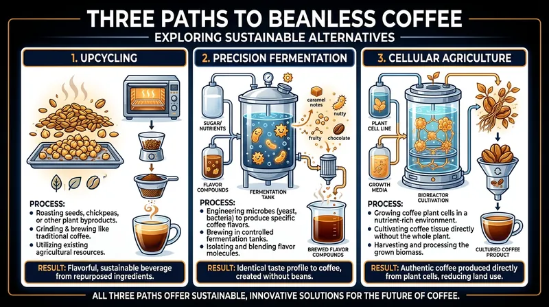 The food-tech industry is pursuing multiple technological avenues to replicate the complex chemistry of coffee.