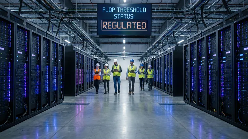 The computing power required to train frontier models has become the primary metric for state regulatory oversight.