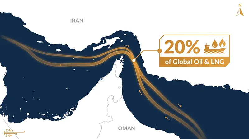 The proposed tolling arrangement would affect vessels navigating the narrow shipping lanes between Iranian and Omani territorial waters.