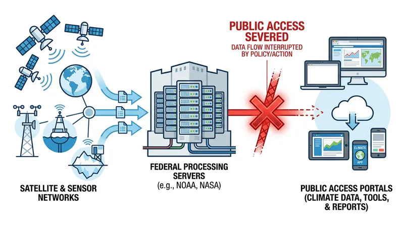 How executive directives severed the pipeline between federal data collection and public accessibility.