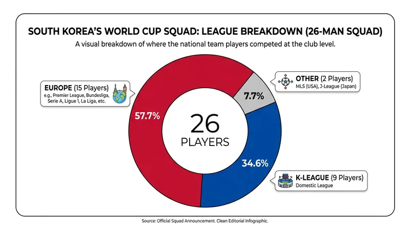 The Taeguk Warriors' 2026 roster relies heavily on European-based talent.