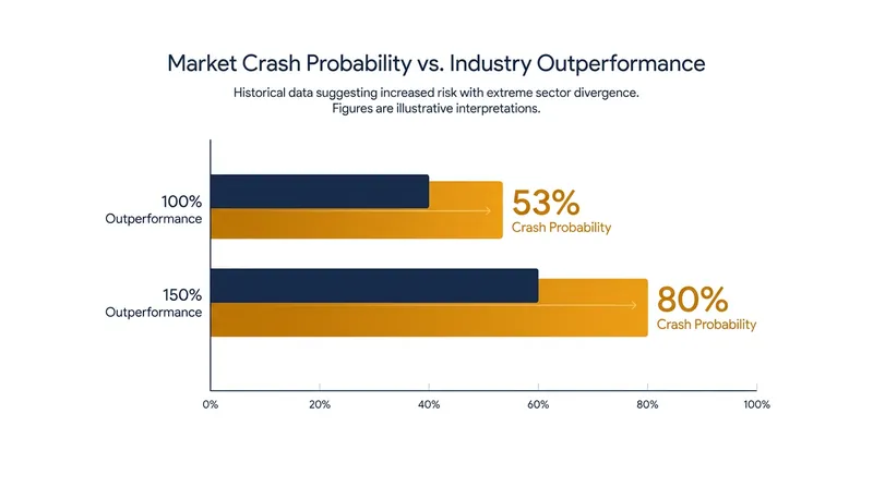 Harvard researchers found that extreme outperformance drastically increases the mathematical probability of a severe drawdown.