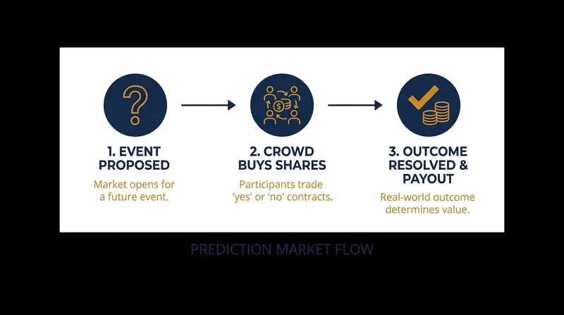 Prediction markets rely on the 'wisdom of crowds' to forecast the probability of future events.