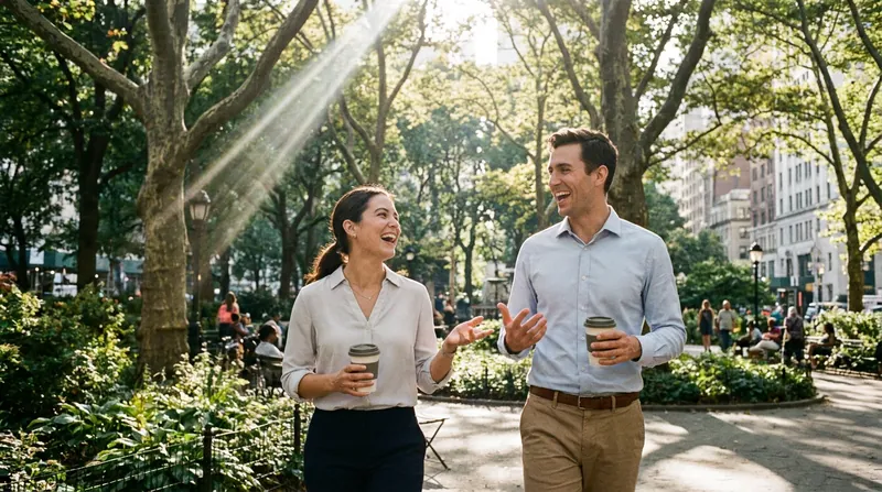 Walking meetings offer a way to combine physical movement with collaborative problem-solving.