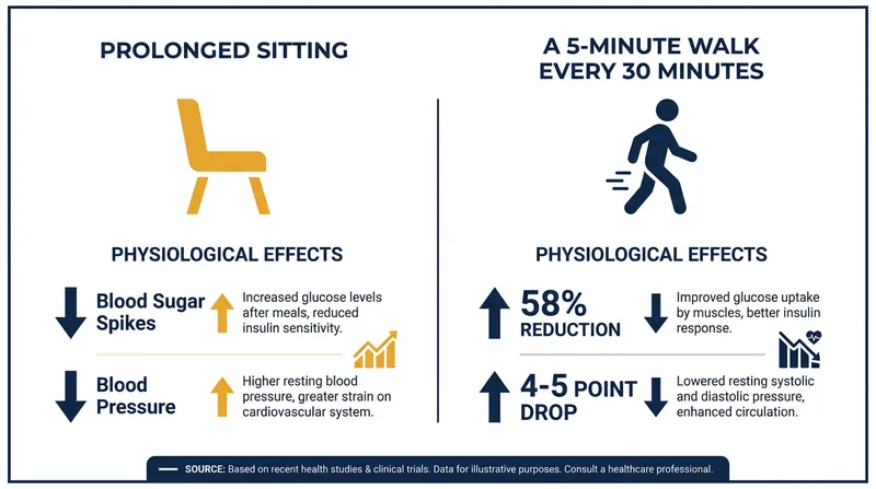 Columbia University researchers found that frequent, short walks significantly blunt the metabolic damage of sitting.