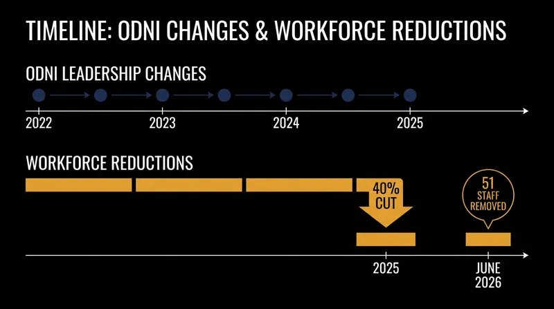 The intelligence agency has faced multiple rounds of workforce reductions since 2025.