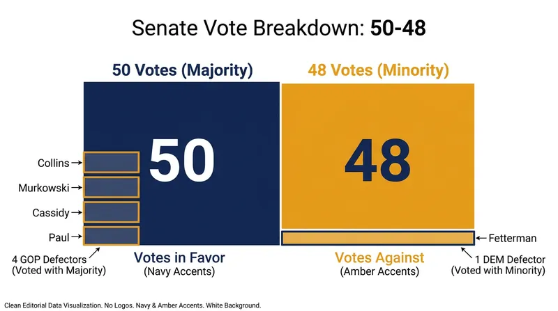 Four Republicans crossed party lines to pass the resolution.