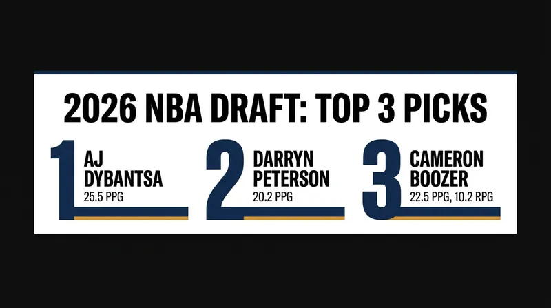 The top three picks in the 2026 draft all averaged over 20 points per game in their freshman collegiate seasons.