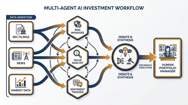 How boutique funds use fleets of specialized AI agents to synthesize investment theses.
