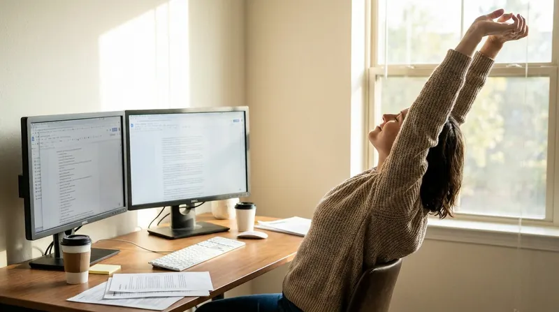 True cognitive restoration requires stepping away from the screen, not just pausing work tasks.