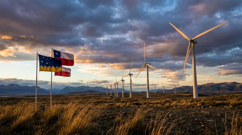 The relentless winds of the Magallanes region in Patagonia provide exceptionally high capacity factors for onshore wind farms.