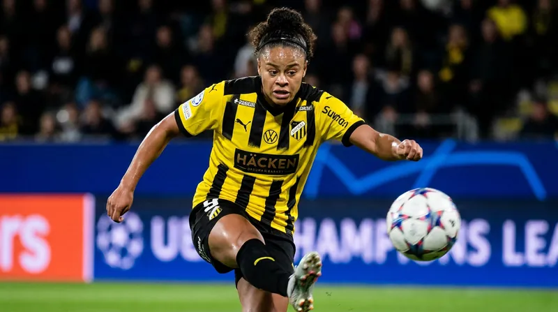 Schröder amassed 91 goals in 128 appearances during her tenure with BK Häcken.