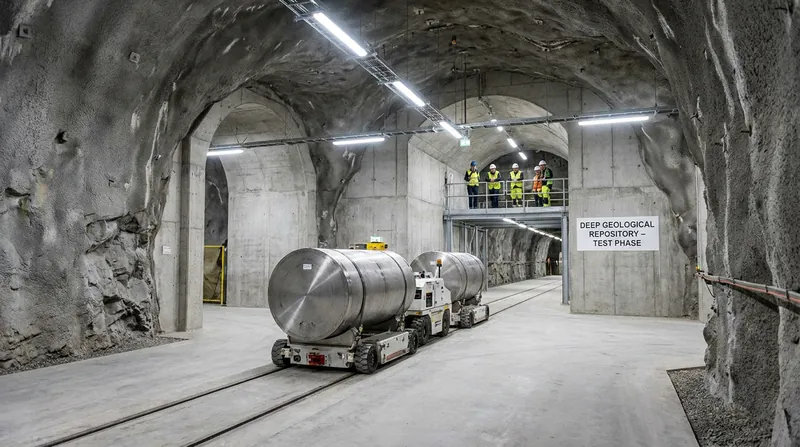 Deep geological repositories, like Finland's Onkalo facility, represent the scientific consensus for permanent nuclear waste storage.