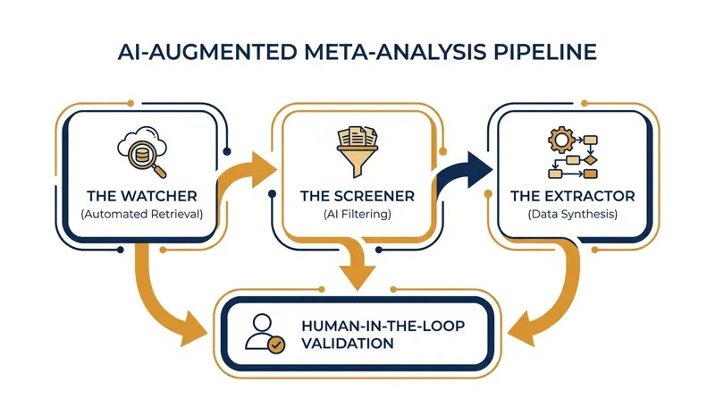 How multi-agent AI systems divide the labor of literature synthesis.