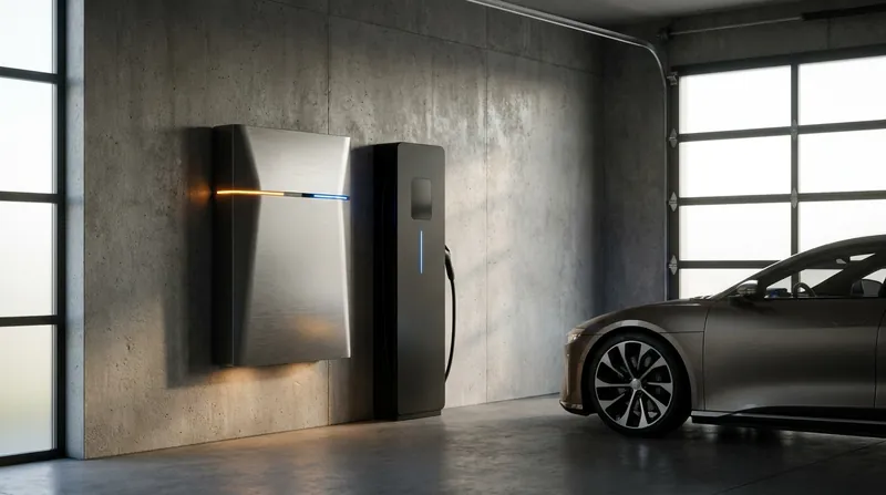 High-capacity batteries and bidirectional chargers serve as the physical foundation for AI energy orchestration.