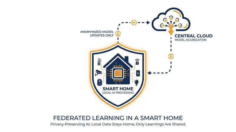 Federated learning processes behavioral data locally, ensuring privacy by keeping raw data off the cloud.