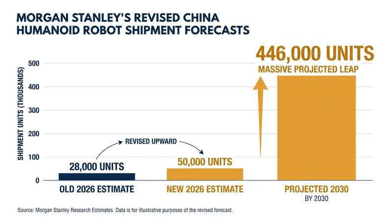 Morgan Stanley has nearly doubled its near-term shipment expectations as commercialization accelerates.