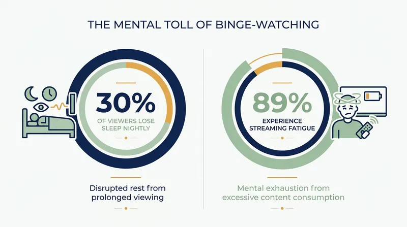 Recent consumer data reveals the physical and mental exhaustion driven by frictionless streaming models.