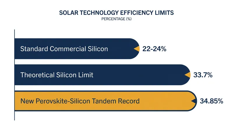 Tandem cells have officially shattered the theoretical efficiency limits of traditional silicon.