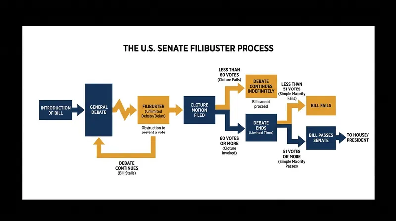 How the legislative filibuster creates a 60-vote threshold in the U.S. Senate.