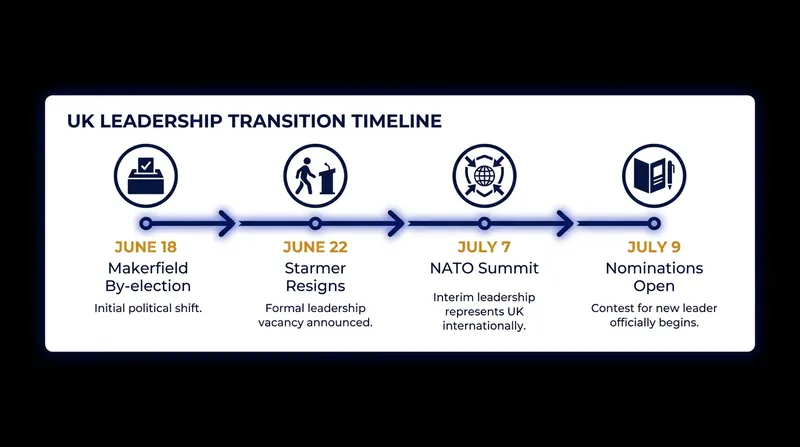 The Labour Party has outlined a compressed timeline for the leadership transition.