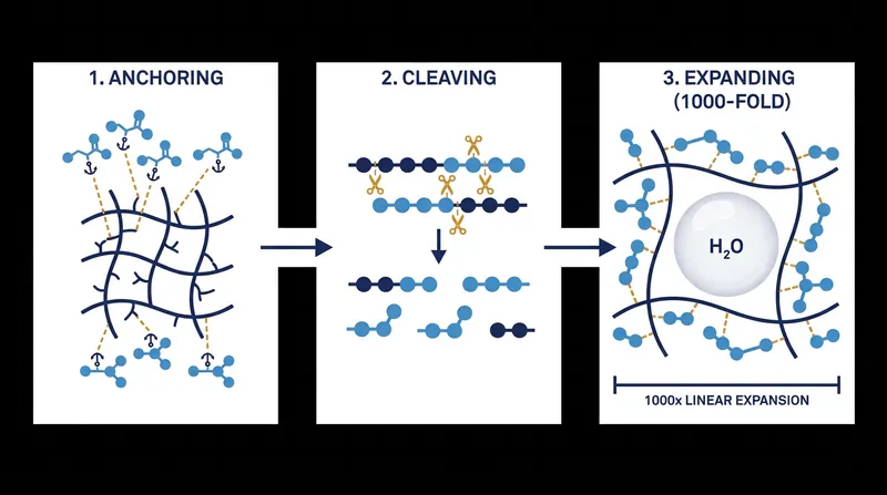 The 1000ExM protocol anchors amino acids to a polymer and severs their connections before expanding the sample.