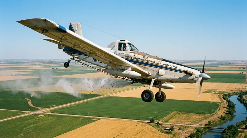 The USDA is releasing millions of sterile male flies to crash the screwworm population.