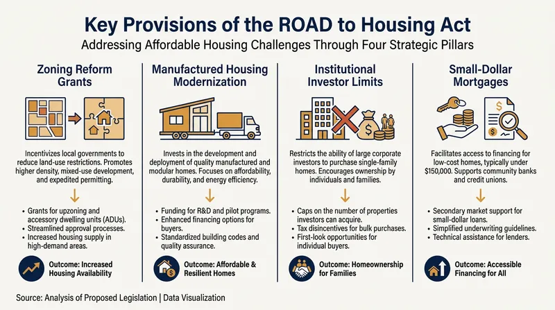 The legislation tackles the housing crisis through a mix of supply-side incentives and market regulations.