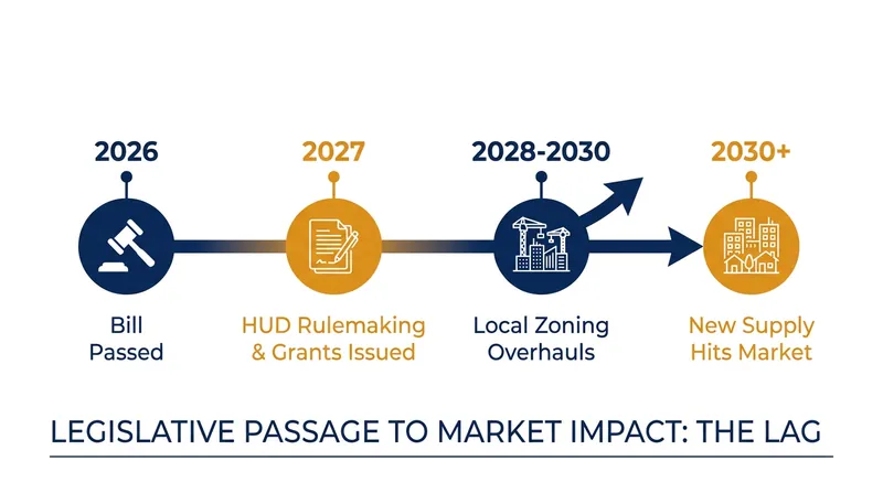 Experts warn that while the legislation is historic, the physical construction of new homes will take years.