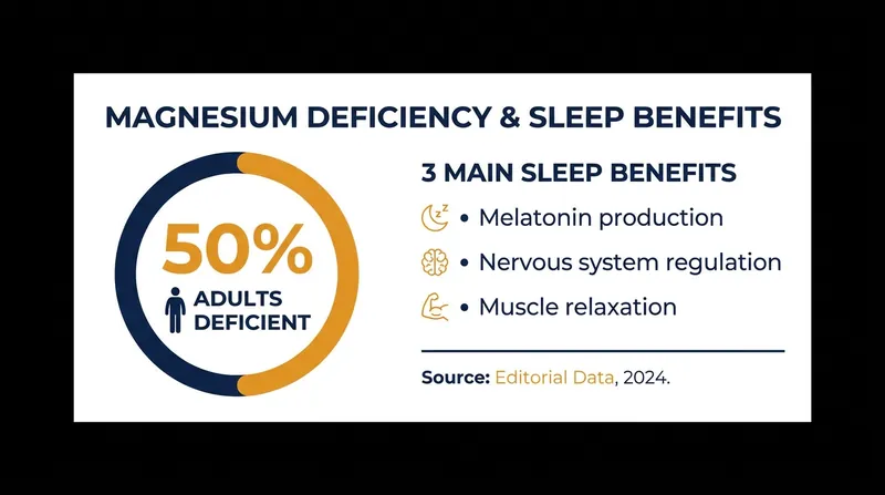 Up to half of all adults fall short of the recommended daily magnesium intake.