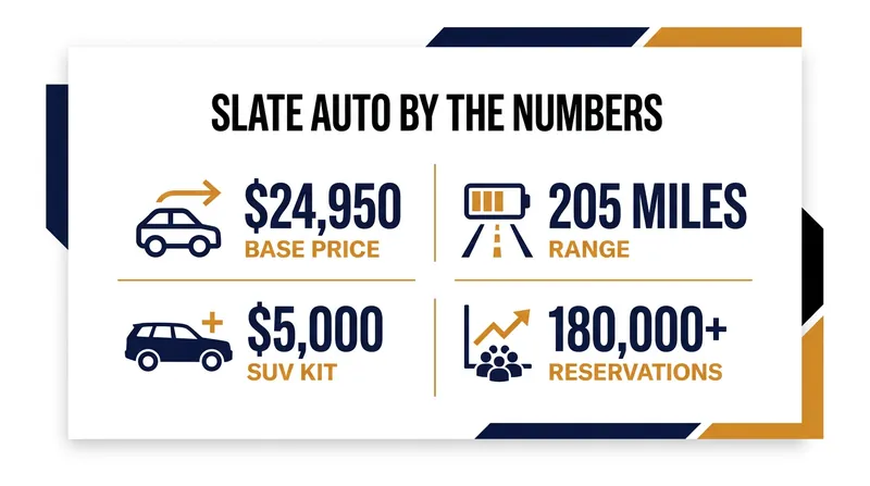 Key specifications for the upcoming Slate Truck.