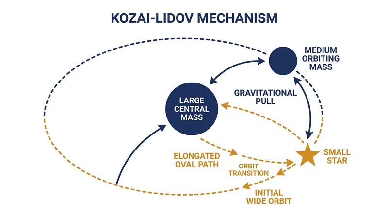 The Kozai-Lidov mechanism explains how a secondary black hole could safely deliver young stars into the galactic core.