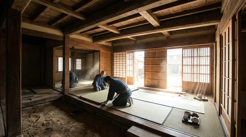 Renovating a kominka requires specialized contractors to update insulation and seismic stability.