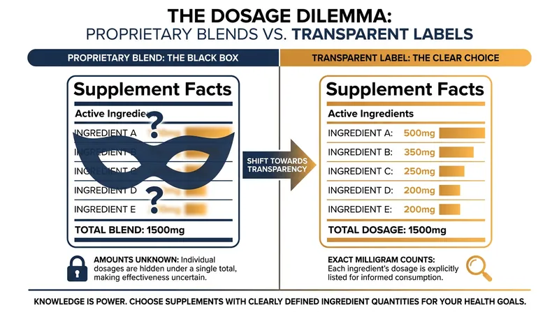 Proprietary blends can obscure whether a beverage contains a clinically effective dose of its active ingredients.