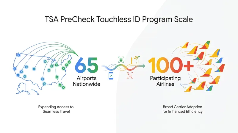 The integration expands Touchless ID access to passengers flying on over 100 participating airlines.
