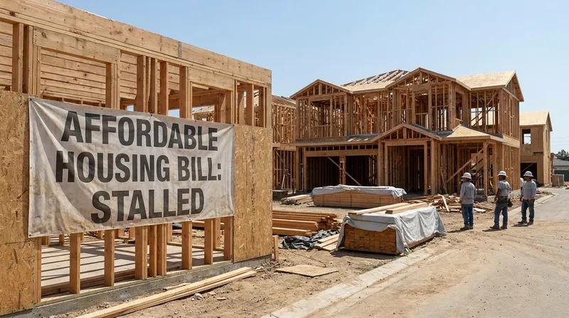 The stalled legislation aimed to boost the national housing supply and lower costs for homebuyers.