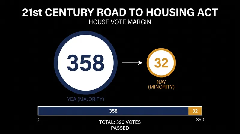 The housing bill passed the House with overwhelming bipartisan support before being halted.