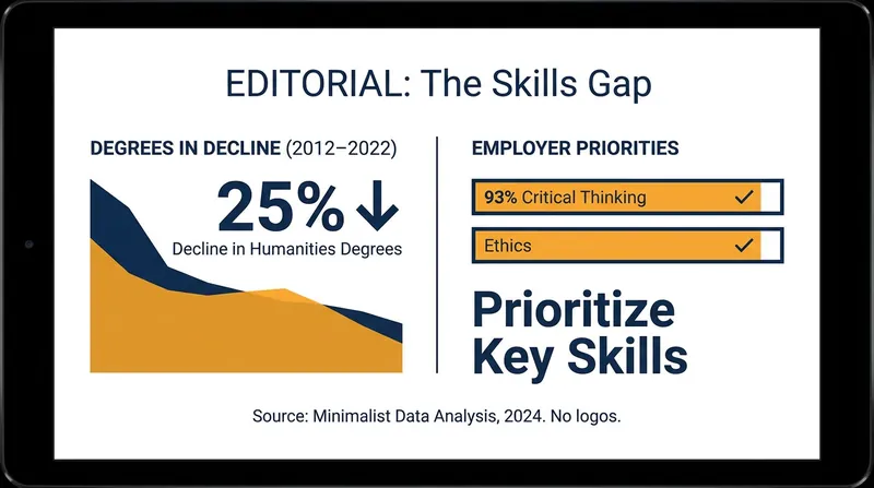 Despite a decade-long drop in humanities enrollment, employer demand for liberal arts skills remains overwhelmingly high.