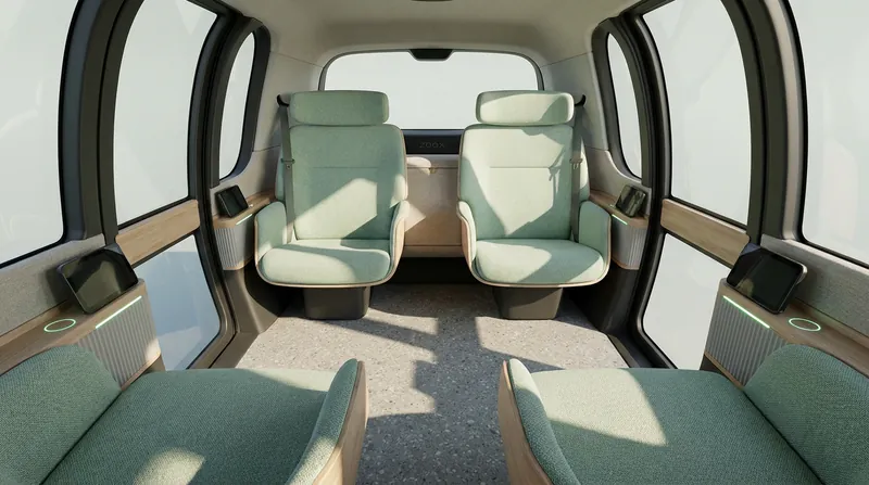 The refreshed cabin utilizes a lighter color palette to help passengers spot forgotten items and features moisture-resistant materials.