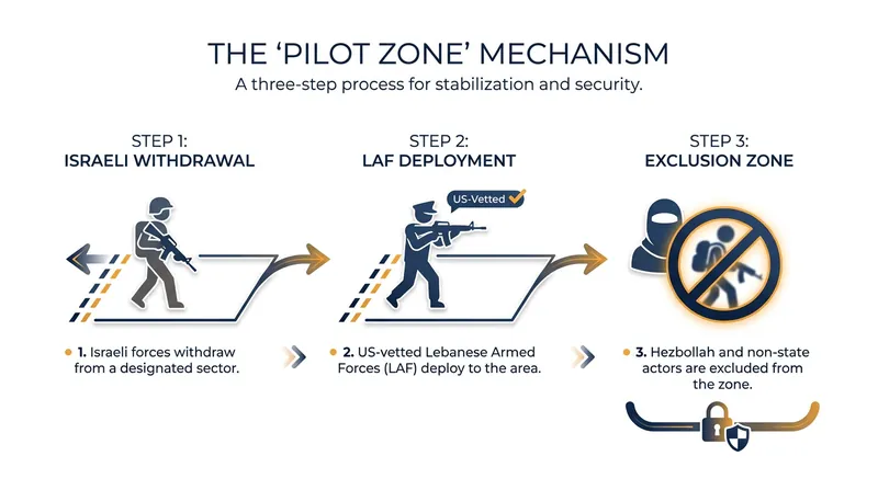 How the proposed US-backed pilot zones would transfer territorial control.
