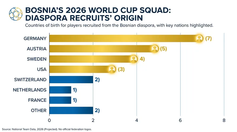 Bosnia's football federation has aggressively scouted dual-national talent from across Europe and North America.