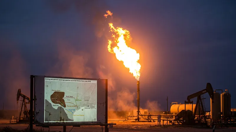 When pipelines are full, producers often flare excess gas, raising environmental concerns.