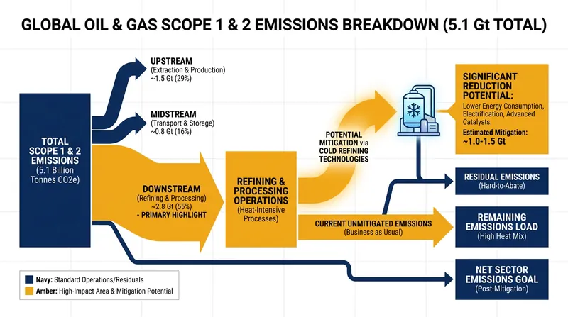 Oil and gas operations account for roughly 15 percent of all global energy-related greenhouse gas emissions.