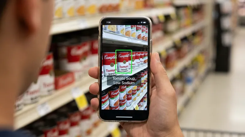 Smartphone applications leveraging large language models can now identify specific products, read nutritional labels, and answer follow-up questions in real time.