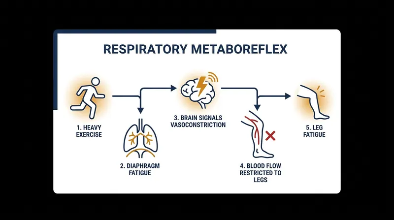 The metaboreflex: How tired lungs steal blood from working legs to protect the respiratory system.