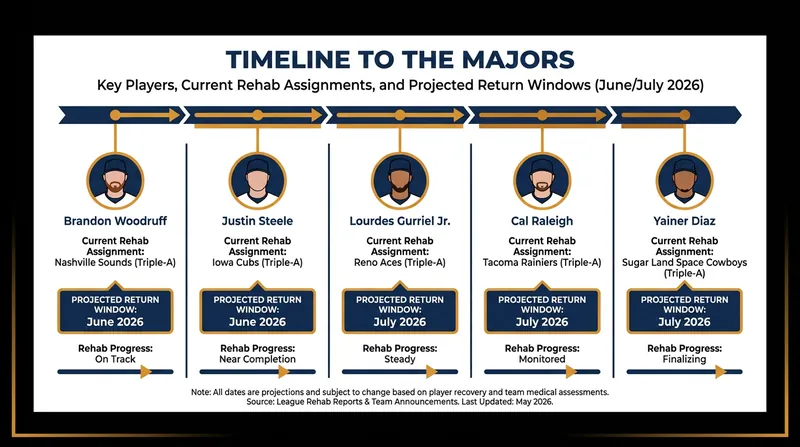 Several marquee players are currently on minor league rehab assignments ahead of mid-summer returns.