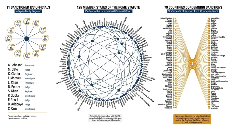 The scale of the U.S. sanctions and the international response.