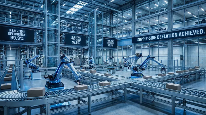 Heavy investments in automation and AI logistics have drastically lowered the unit cost of moving physical products.